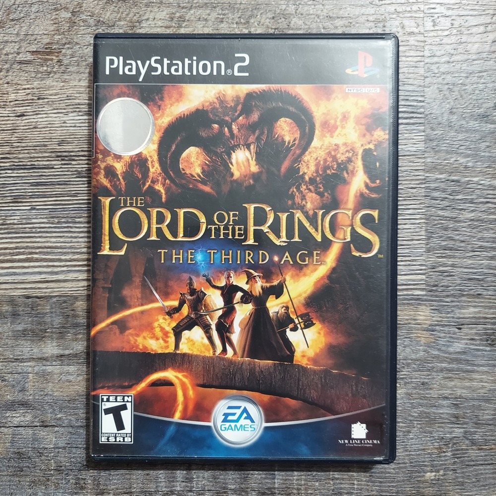The Lord of the Rings The Third Age EA 2004 PS2 Game Rated T Teen NTSC CIB
